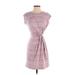 Nine West Casual Dress: Pink Stripes Dresses - Women's Size X-Small
