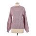 LC Lauren Conrad Pullover Sweater: Pink Marled Tops - Women's Size Medium