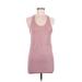 Zyia Active Active Tank Top: Pink Activewear - Women's Size Medium