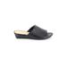Clarks Sandals: Black Print Shoes - Women's Size 6 - Open Toe