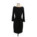 Calvin Klein Cocktail Dress - Sheath: Black Print Dresses - Women's Size 6