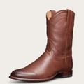 Tecovas Men's The Earl Roper Boots, Round Toe, 10" Shaft, Bourbon, Calfskin, 1.125" Heel, 12 EE