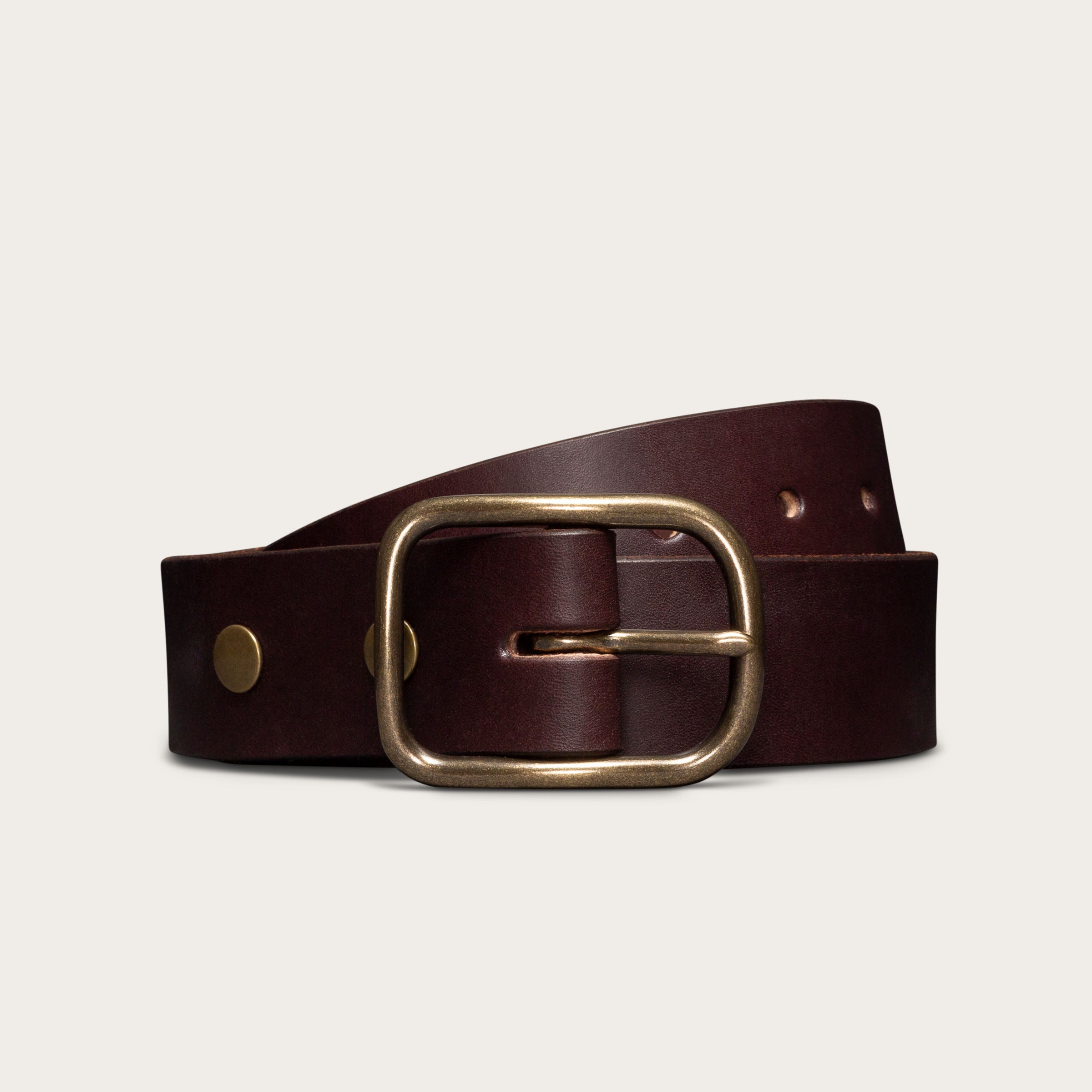 Tecovas Men's Harness Leather Belt, Umber, Cowhide, Size 42
