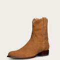 Tecovas Men's The Roy Zip Boots, Round Toe, 8" Shaft, Honey, Suede, 1.25" Heel, 12 EE