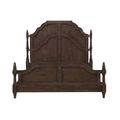 Pulaski Furniture Revival Row Scalloped Bed Wood in Brown | 78 H x 80.5 W x 89.5 D in | Wayfair P348-BR-K1