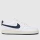 Nike court vision trainers in white & navy