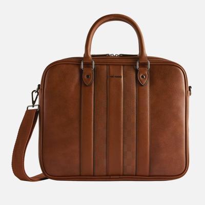 Waymon Faux Leather Briefcase - Brown - Ted Baker ...