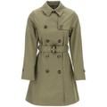 Double-Breasted Trench Coat For - Green - Barbour Coats