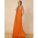 Women's Cressida Strapless Gown in Russet Orange / 6 | BCBGMAXAZRIA