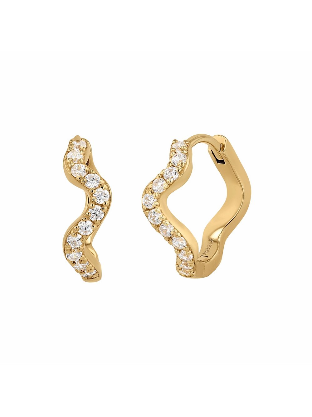 NOELANI Creolen Damen gold, ONE SIZE Image