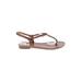 Aldo Sandals: Tan Solid Shoes - Women's Size 6 1/2 - Open Toe