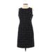 Ann Taylor Cocktail Dress - Sheath Crew Neck Sleeveless: Black Dresses - Women's Size 2 Petite