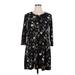 Nine Britton Casual Dress: Black Floral Dresses - Women's Size X-Large
