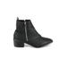 Catherine Malandrino Ankle Boots: Black Print Shoes - Women's Size 7 - Almond Toe