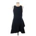 Banana Republic Casual Dress - DropWaist: Black Solid Dresses - Women's Size 8 Petite