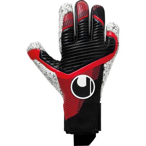 UHLSPORT Herren Handschuhe Powerline Supergrip+, Größe 8 in schwarz/rot/weiß