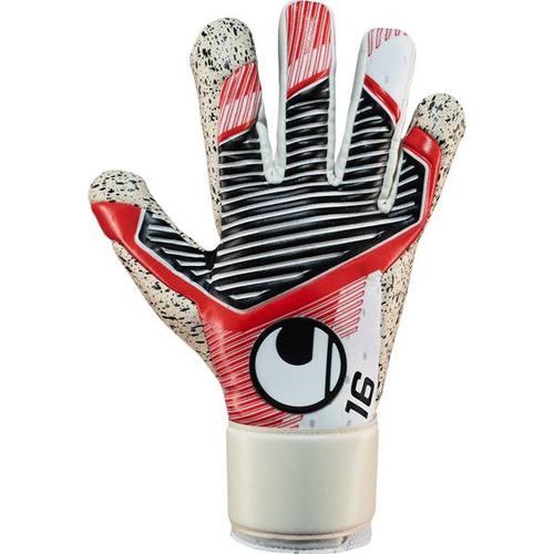 UHLSPORT Herren Handschuhe Powerline Supergrip+ HN, Größe 7 in schwarz/rot/weiß