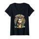 Damen Unsere Liebe Frau von Guadalupe Virgen De Guadalupe Jungfrau Maria T-Shirt mit V-Ausschnitt