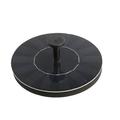 1.5W 210L/h Round Solar Fountain Floating Water Fountain Fontaine For Garden Decoration Solar Fontain Pool Pond Waterfall (Black)