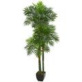 Nearly Natural 5.5 Triple Areca Palm Artificial Tree - h: 5.5 ft. w: 13 in. d: 13 in