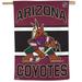 WinCraft Arizona Coyotes 28 x 40 Primary Logo Single-Sided Vertical Banner