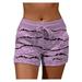 Kcodviy Women s Casual Bandage Shorts With Pockets Loose Print Short Pants Women Bike Shorts Cardigans for Women Short Length Women Shorts Casual Sexy Women Short Sleeve Tops Chafing Shorts for Women