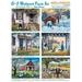 Bits and Pieces - YPF5 6-in-1 Multi-Pack - 300 500 and 1000 Piece Jigsaw Puzzles for Adults - Seasons Puzzle Set Bundle by Artist John Sloane