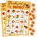 FANCY LAND Thanksgiving Bingo YPF5 Game 24 Players for Kids Holiday Party Craft Supplies
