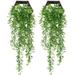 of 2 Green Artificial Plants Artificial Ivy Vine Hgende Artificial Plants Plastic Plants Artificial Plants for Home Garden Green