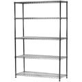 Chrome Wire Shelving with 5 Shelves - 21 d x 48 w x 64 h (SC214864-5)