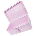 Retro Metal Toolbox Essential Container Chest Mechanic Tools Boxes Portable Cold Rolled Steel Plate Pink