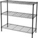 3-Tier Industrial Heavy Duty Storage Shelving Unit Open Design Closet Organizers and Storage Metal Standing Shelves for Home Office Garage Kitchen Bathroom 35.43 x 13.78 x 31.50 Black