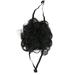 Pet Wig Adjustable Elastic Band Washable Dog Cosplay Wig for Small Medium Large Dogs CatsBlack Explosive Head