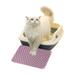 YangJinLian 11.8*17.7 Inch Cat Litter Mat for Pet Kitty Litter Box Waterproof Cat Mat Honeycomb Design Soft on Paws No Slip Cat Litter Trapping Mat Machine Washable Anti-Tracking