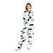 Suity Women Men Animal Costume Jumpsuit Long Sleeve Plush Pajamas Button Down Romper Cosplay Outfit