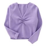 ZRBYWB Autumn Winter Toddler Girls Tops Long Sleeve Warm Solid Color Blouse Ballet Wrap Tops Velvet Dance Sweater Fashion