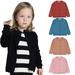 KYAIGUO Baby Girls Cardigan Sweater 100% Cotton Long Sleeve Sweater Toddler Boys Soft Knit Sweater Kids Button up Uniform 12M-7T