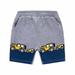 JSGEK 4-5 Years Kids Graphic Summer Soft Shorts Comfort Boys Elastic Waist Shorts Boys Athletic Shorts Regular Fit Gray