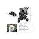 Pawhut Dog Pram, Stroller, 3-Wheel | Wowcher