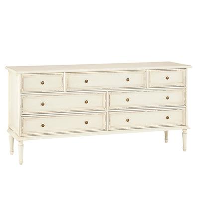 Casa Florentina Emile Dresser - Distressed Off White - Ballard Designs