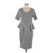 Torrid Casual Dress - Midi: Gray Marled Dresses - Women's Size Medium Plus