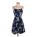 Old Navy Casual Dress - Mini: Blue Floral Dresses - Women's Size X-Small