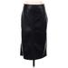 Ann Taylor Faux Leather Skirt: Black Bottoms - Women's Size 4