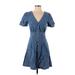 Madewell Casual Dress - Shirtdress: Blue Dresses - New - Women's Size 00