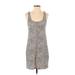 Z Supply Casual Dress: Tan Animal Print Dresses - Women's Size X-Small