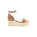 Marc Fisher Wedges: Tan Shoes - Women's Size 7 1/2