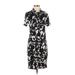 Max Mara Casual Dress - Shirtdress: Black Print Dresses - Women's Size 40