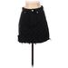 Madewell Denim Mini Skirt Mini: Black Print Bottoms - Women's Size 25