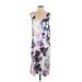 Stars Above Casual Dress - Slip dress: Purple Floral Dresses - Women's Size Small