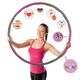 TRUEVIBE - Hula Hoop Reifen: Fitness, Freude und Spaß für Erwachsene und Kinder – Gymnastik, Massage und Gewichtsverlust im trendigem Pink-Rosa! (Rosa)